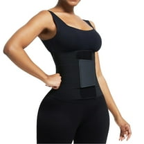 Lilvigor Waist Trainer Belt Waist Cincher Trimmer Ab Belt Slimming Body Shaper Belt Faja de 3 velcro for Women & Man