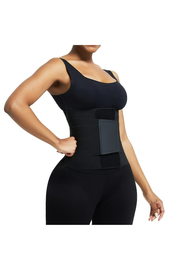 Waist Trainer Belt Waist Cincher Trimmer Ab Belt Slimming Body Shaper Belt Faja de 3 velcro for Women & Man
