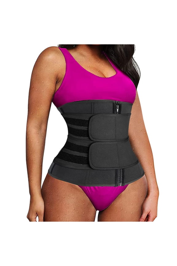 Waist Trainer Belts for Women Tummy Control Workout Waist Trimmer Sweat Sauna Slimming Girdle Cinchers Plus Size Underbust Exercise Corset for Workout Fitness