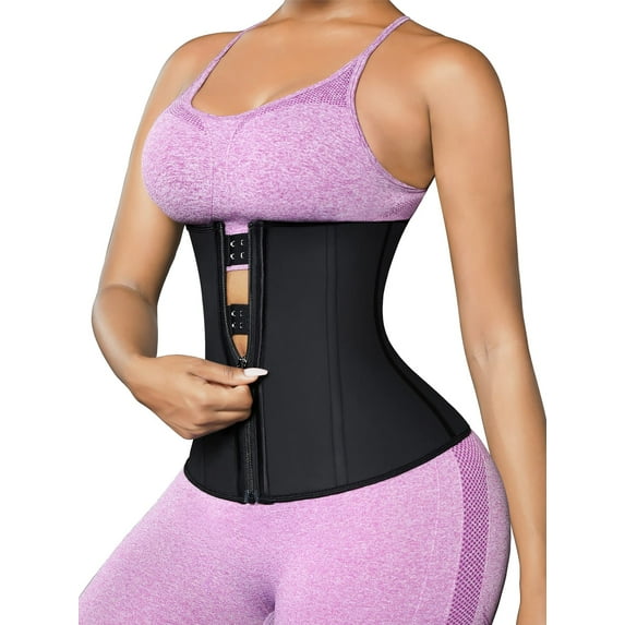Lilvigor Waist Trainer for Women - Latex Underbust Waist Corsets Cincher Plus Size Workout Girdle Body Shaper