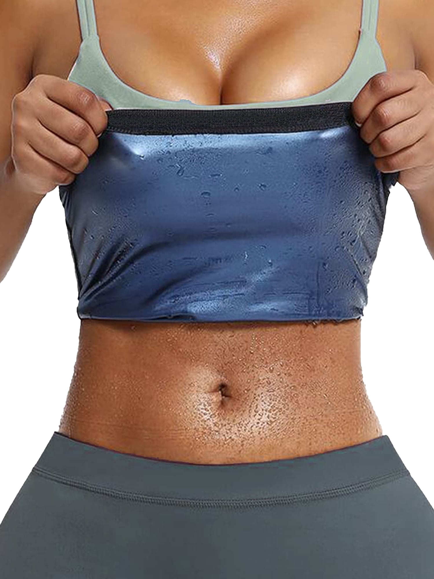 Women Belly Sweat Band Waist Trimmer Belt Fat Burning Stomach