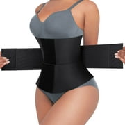 Lilvigor Waist Trimmer Trainer Belt for Women, Sport Sweat Workout Body Shaper Postpartum Recovery Tummy Control Sauna Shaping Band
