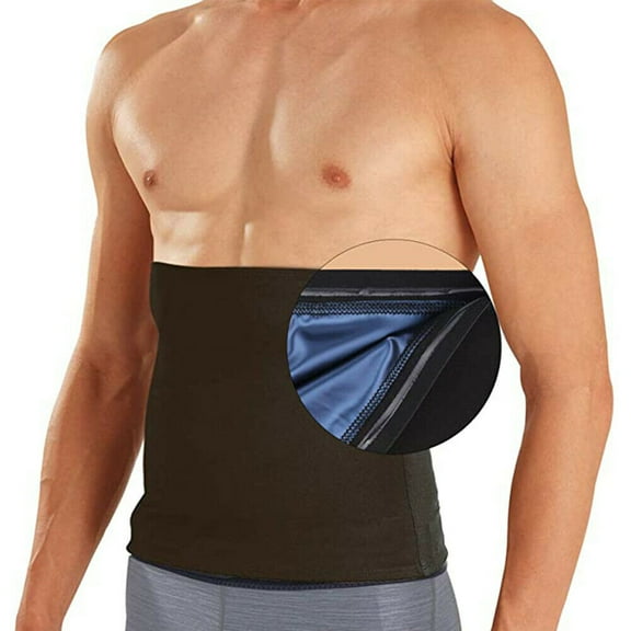 Lilvigor Waist Trimmer for Men Waist Trainer Sauna Sweat Workout Shaper Neoprene-Free Waist Cincher Sauna Slimming Belt