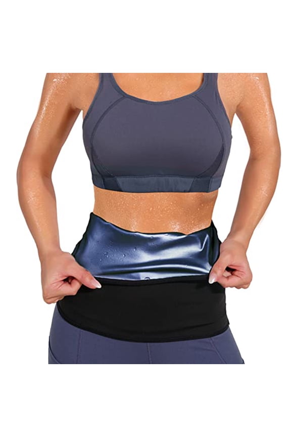 Waist Trimmer for Women Weight Loss,Tummy Trainer Sweat Workout Shaper,Neoprene-Free Slimming Sauna Wrap