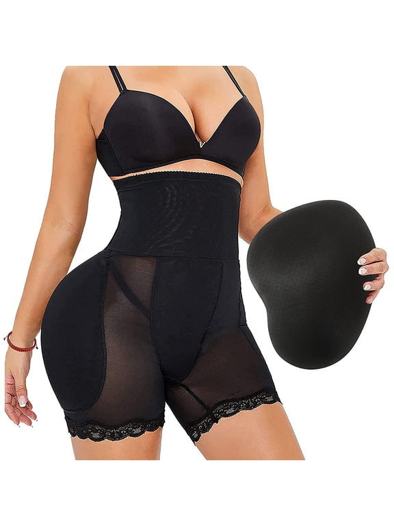 Women Butt Lifter Hip Enhancer Padded Shapewear High Waisted Tummy Control Panties Lace Body Shaper Thigh Slimmer Body Shaper