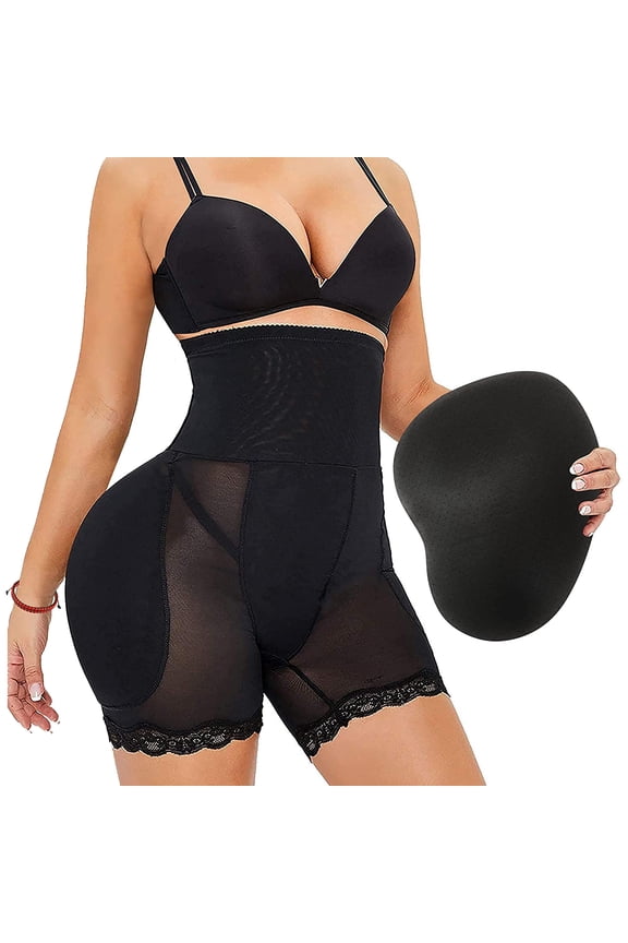 Women Butt Lifter Hip Enhancer Padded Shapewear High Waisted Tummy Control Panties Lace Body Shaper Thigh Slimmer Body Shaper
