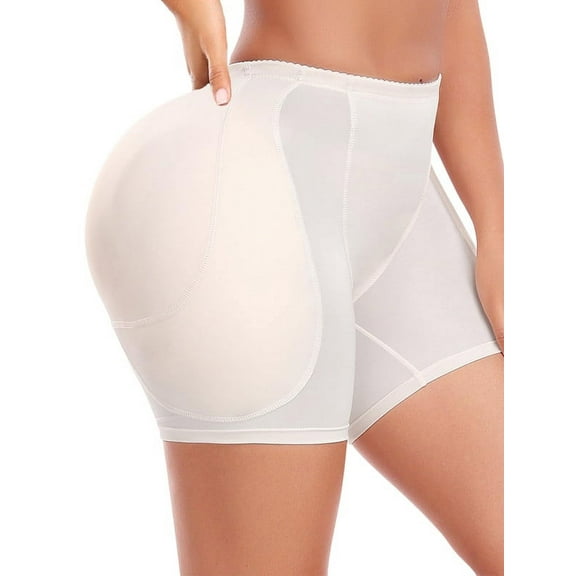 Lilvigor Women Hip Padded Booty Lifter Shapewear Thicker Enhancer Removable 4 Pads Control Panty for Bigger Butt
