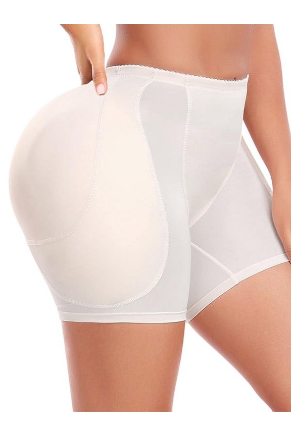 Women Hip Padded Booty Lifter Shapewear Thicker Enhancer Removable 4 Pads Control Panty for Bigger Butt