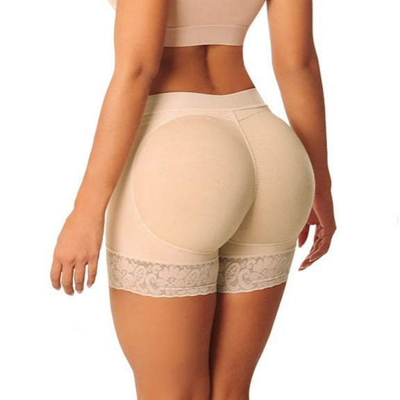 Lilvigor Women Lace Padded Seamless Butt Lifter Hip Enhancer Shaper Panties Underwear 2 Pack
