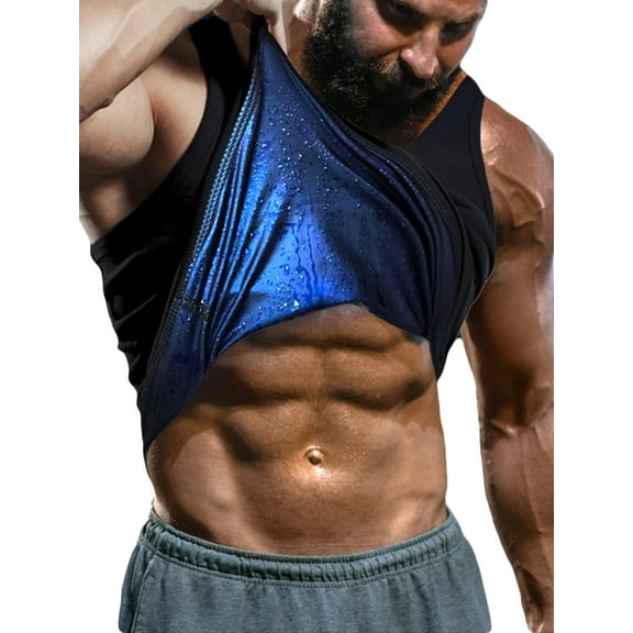 Lilvigor Women Sauna Suit Waist Trainer Polymer Vest Sweat Enhancing Body Shaper for Tummy Heat Trapping Shirt Workout Fitness Weight Loss Tank Top