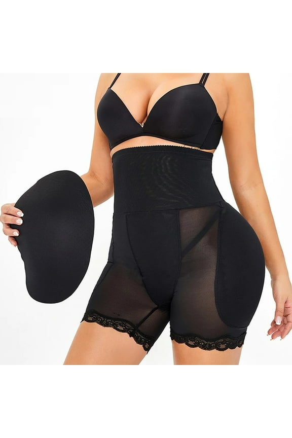 Women Shapewear Control Panties Body Shaper Butt Lifter Padded Hip Enhancer Seamless Underwear Hi- Waist Short