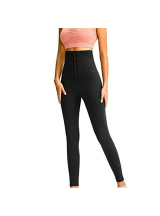 Ilfioreemio High Waist Corset Leggings for Women Waist Trainer Tummy Control  Slim Push Up Body Shaper Workout Sports Yoga Pants 