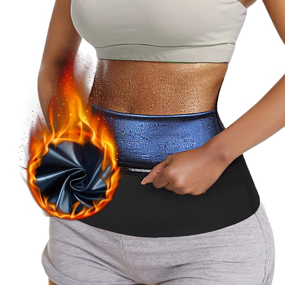 Lilvigor Women's Sauna Suit Waist Trimmer Polymer Fat burning Sauna Belt Sweat Enhancing Body Shaper for Weight Loss Slimming Waist Trainer Workout Shapewear