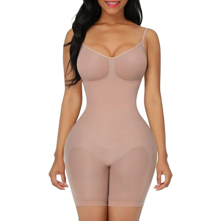 Lilvigor Women's Seamless Shapewear Tummy Control Body Shaper Comfortable  for Women Under Dress Thigh Slimmer Bodysuit Girdle