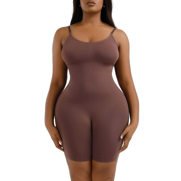 Lilvigor Women's Seamless Shapewear Tummy Control Body Shaper Comfortable  for Women Under Dress Thigh Slimmer Bodysuit Girdle 