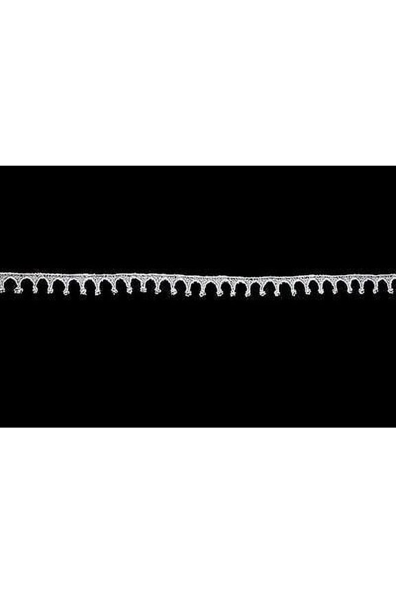 Lily 0.5" White Small Delicate Dainty Crown Shape Venise Lace Trim by Yardage