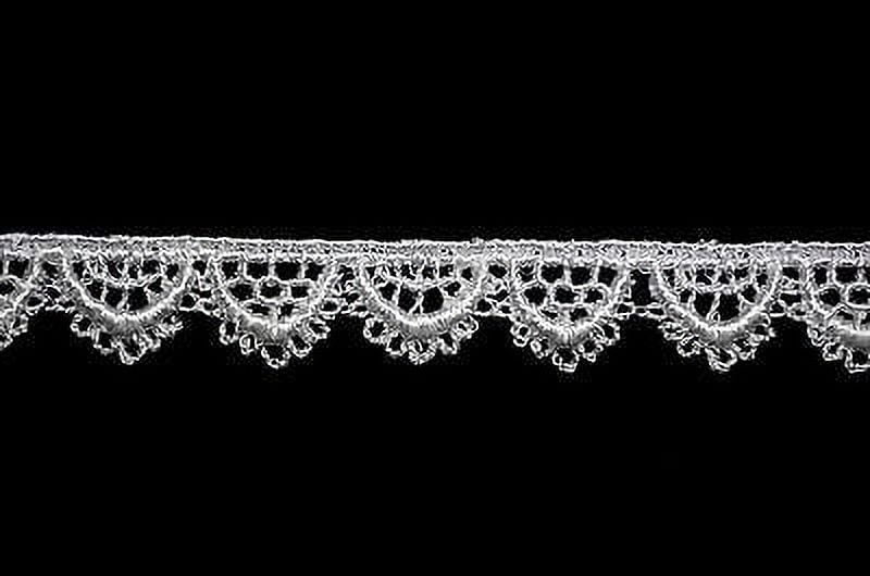 Lily 0.5" offwhite Venice Lace Trim Scalloped Sewing Notions By Yardage