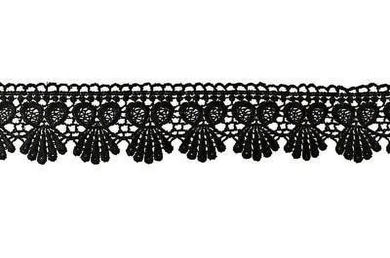 Lily 1-3/4 inches White Brown Black Venice Lace Trim Sewing Notions By Yard