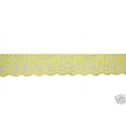 thumbnail image 1 of Lily 1" Ivory Peach Yellow Flat Raschel Floral Lace Trim Wholesale Lot, 1 of 3