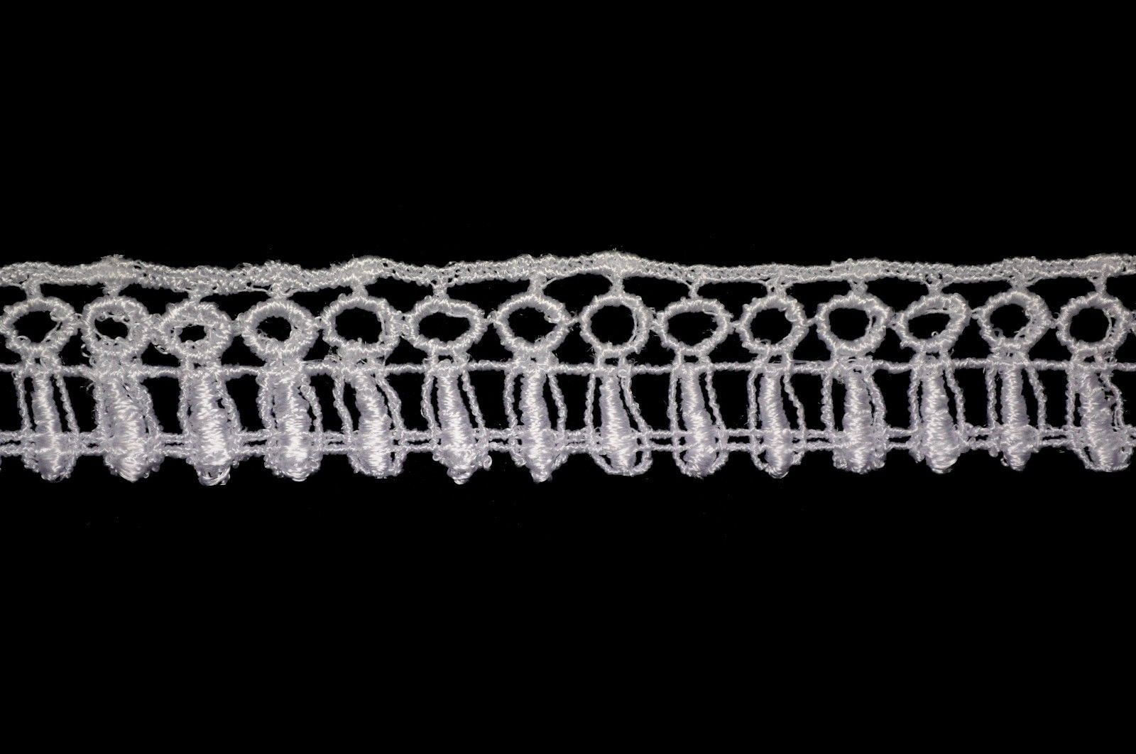 Lily 1" White Guipure Venice Lace Trim DIY Sewing Notions Supplies By Yardage