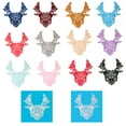 thumbnail image 1 of Lily 11.25"x12" 14 Colors Rayon Bodice Venise Lace Bridal Applique Sew On Patch, 1 of 2