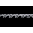 thumbnail image 1 of Lily 3/4" Black Ivory Venise Bridal Lace Trim Sewing Notions DIY Sold By Yardage, 1 of 1