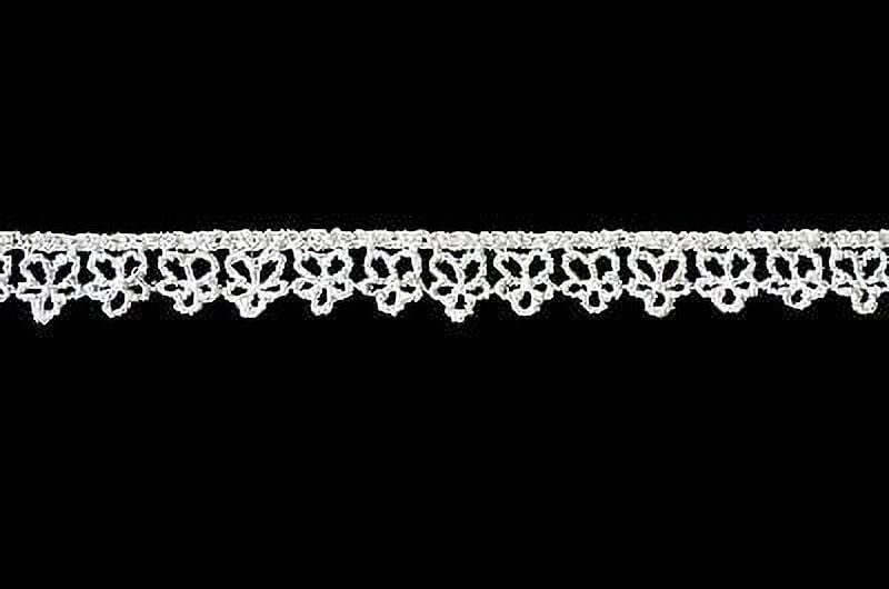 Lily 3/8 Inch Ivory Small Floral Flower Venice Lace Guipure Trim Sold by Yardage