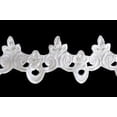 thumbnail image 1 of Lily 3 inches White Satin Bridal Beaded Sequins Embroidery Lace Trim by Yard, 1 of 1
