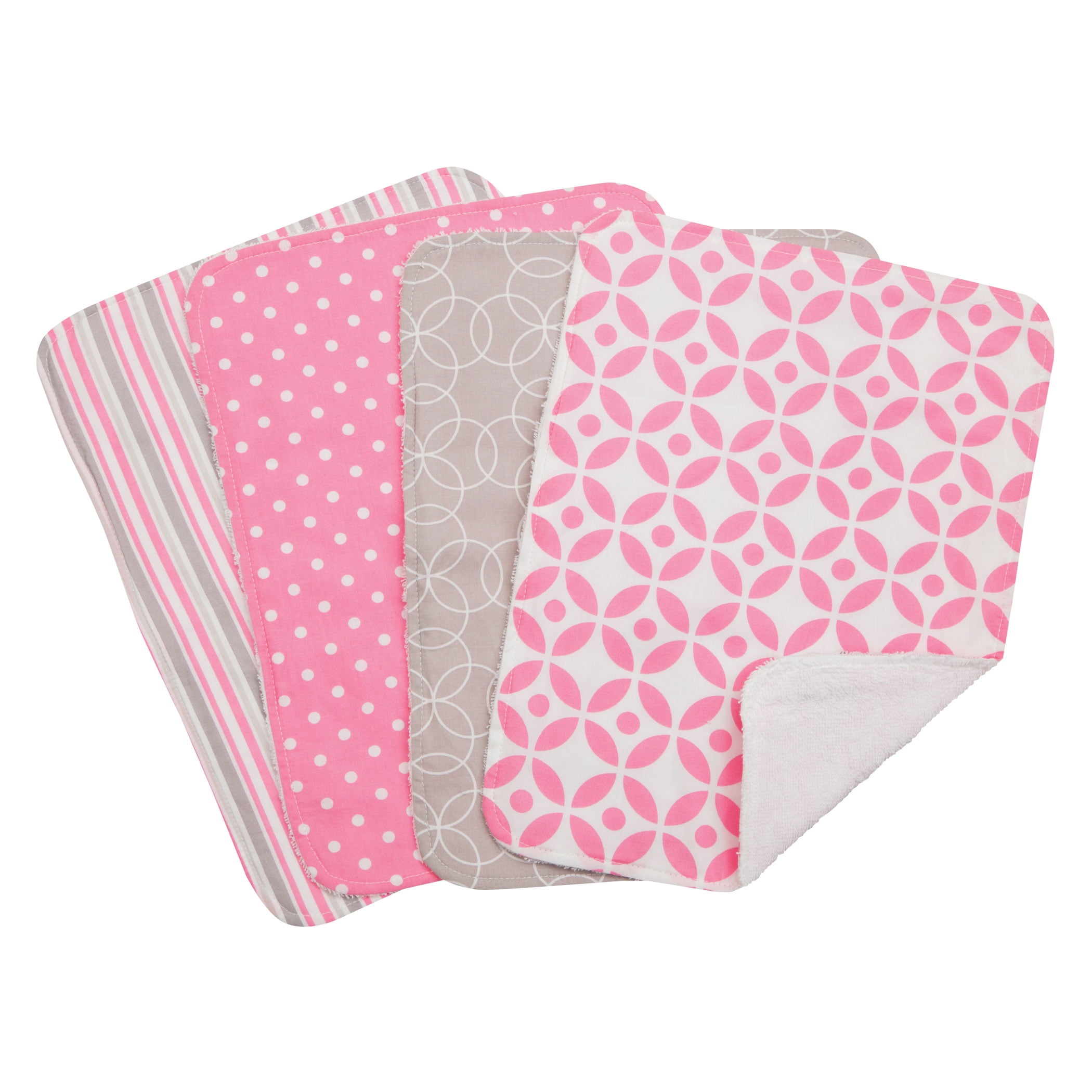 Lily 4 Pack Burp Cloth Set