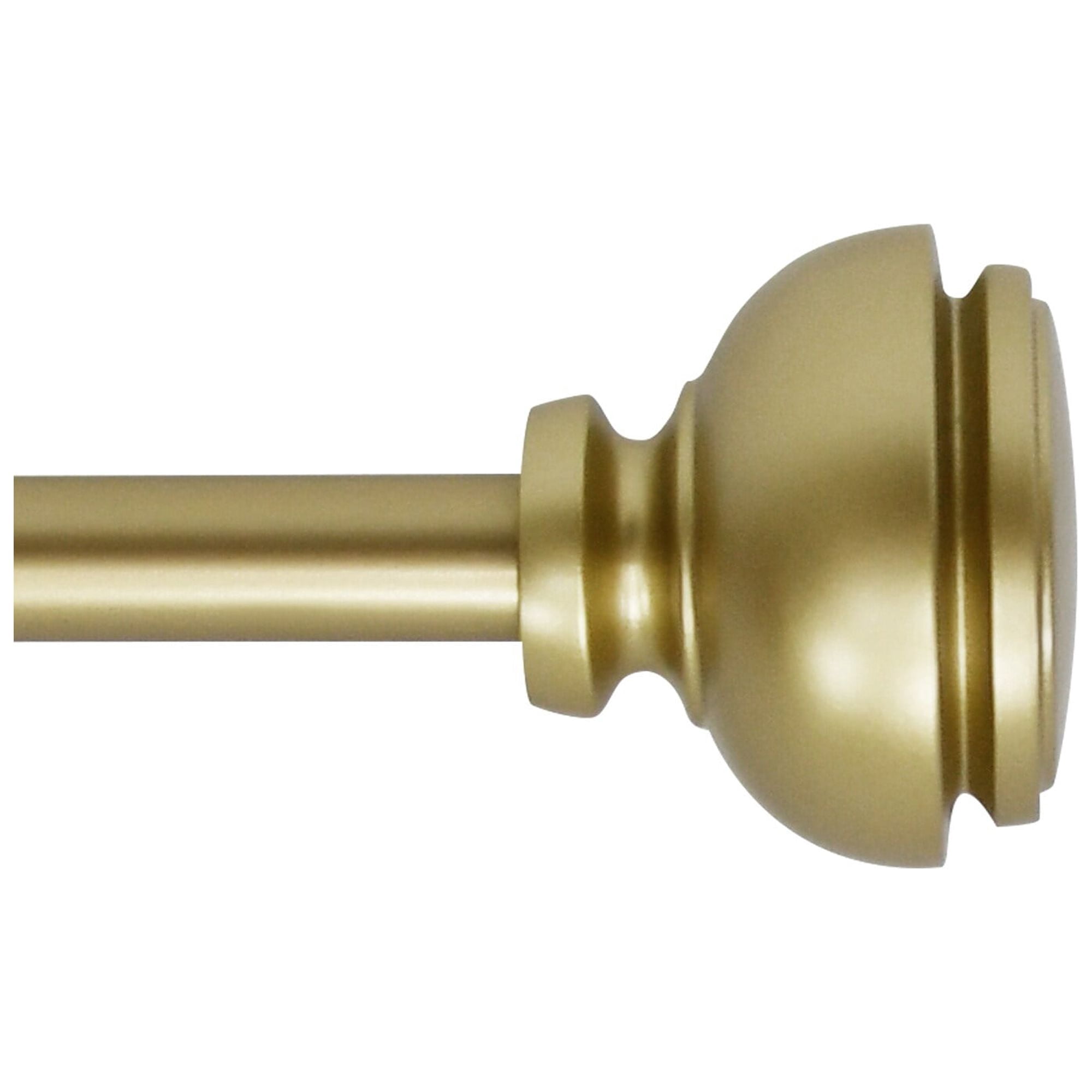 Lily Adjustable Single Curtain Rod 28" to 48"-Copper