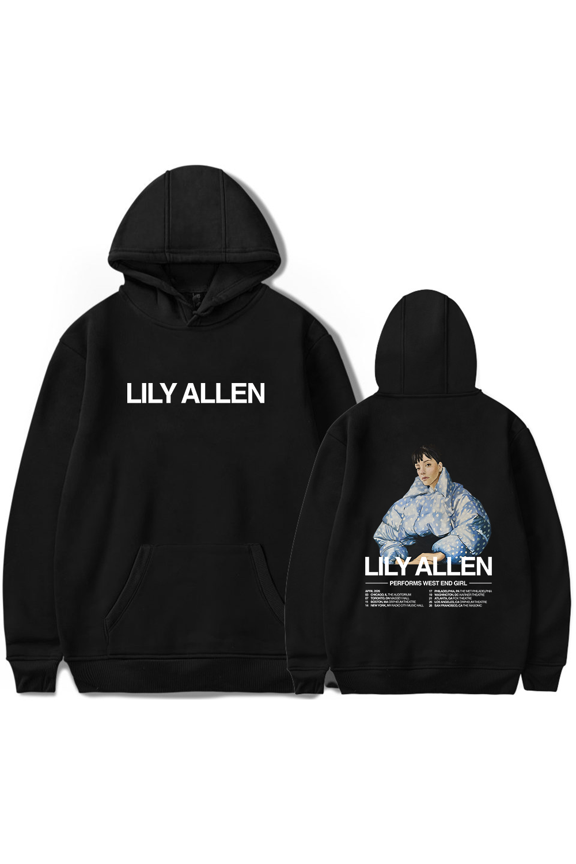 Lily Allen Merch Performs West End Girl Tour Hoodie Long Sleeve Fan Merch Tour Album Pullovers Streetwear Unisex Fashion Casual Outfits
