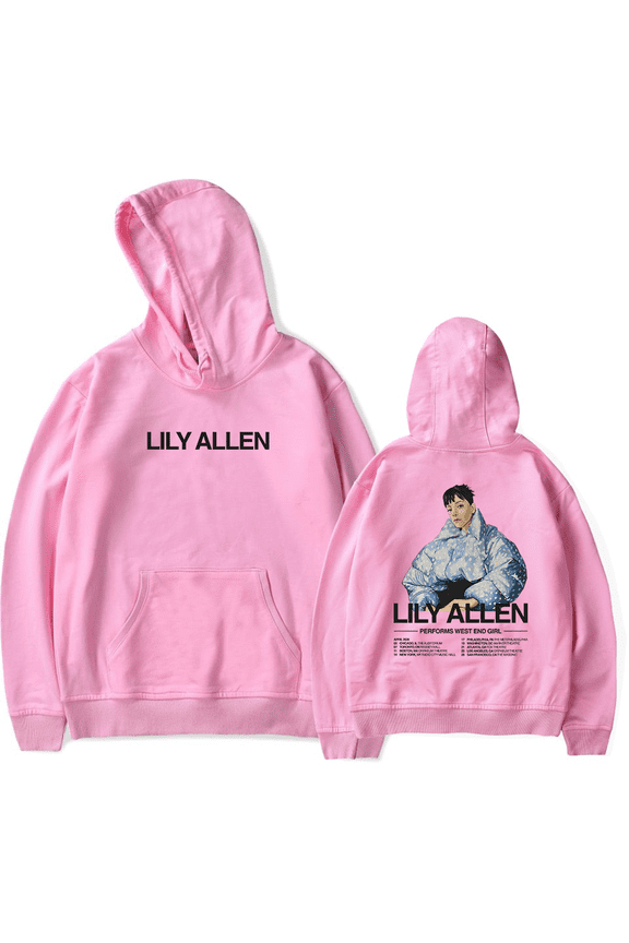 Lily Allen Merch Performs West End Girl Tour Hoodie Long Sleeve Fan Merch Tour Album Pullovers Streetwear Unisex Fashion Casual Outfits