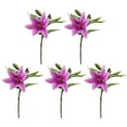 thumbnail image 1 of Lily Artificial Flower Arrangement Latex Artificial Flowers For Bouquet Wedding, 1 of 9