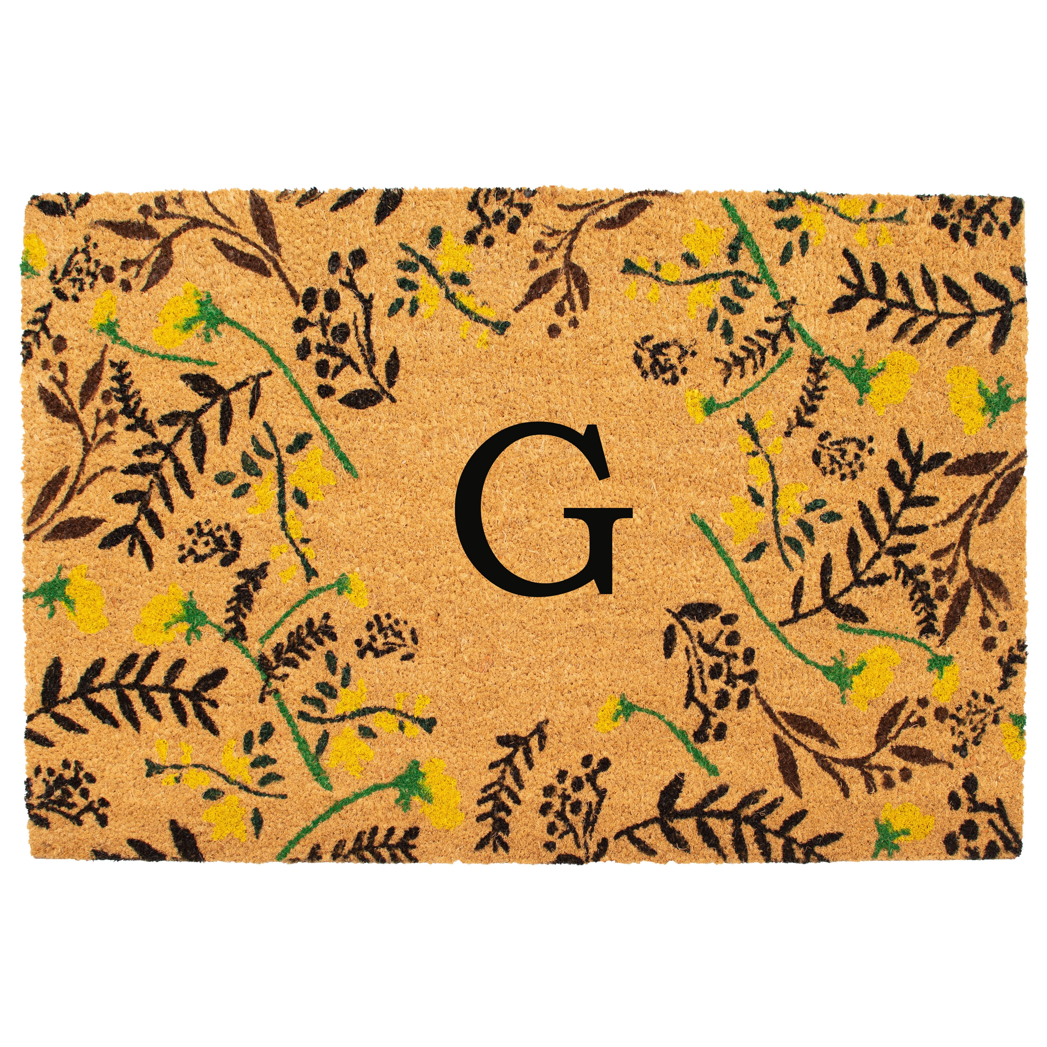 Lily Bliss Monogram Doormat, 24" x 36" (Letter G)