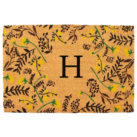 Lily Bliss Monogram Doormat, 24" x 36" (Letter H)