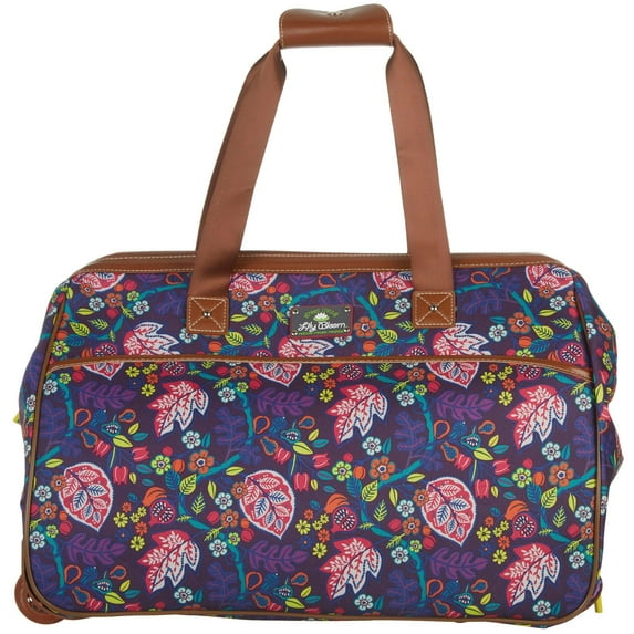 Lily Bloom 20'' Raking It In Wheeled Duffel Bag One Size Purple/pink/orange/green