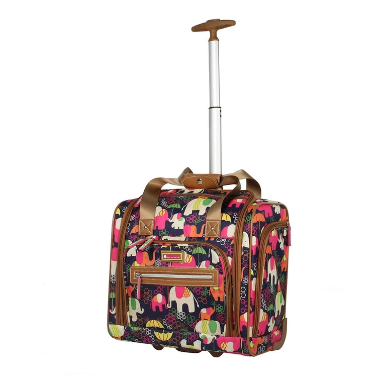 Rolling Luggage Set Travel Suitcase Bag With Handbag,Wheels Carry-On,Pvc  Leather Spinner Women
