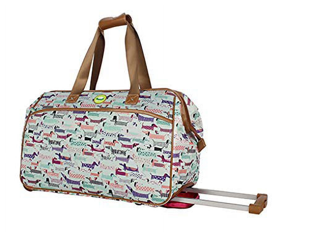 Lily Bloom Luggage Designer Pattern Suitcase Wheeled Duffel Carry On