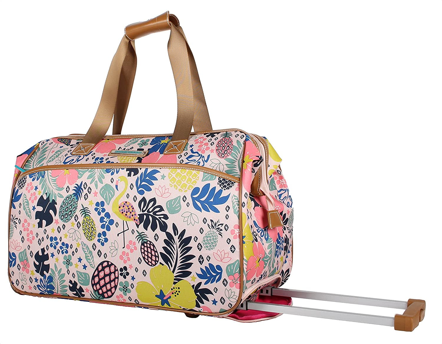 Lily Bloom Luggage Designer Pattern Suitcase Wheeled Duffel Carry On