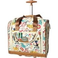 thumbnail image 1 of Lily Bloom Softside Underseat Bag- 15 inch Carry on Luggage (Furry Friends), 1 of 6