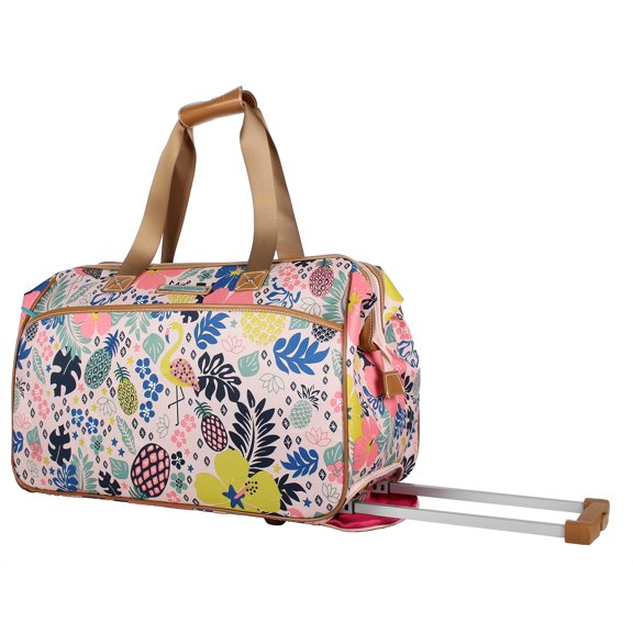 Lily Bloom Women's 21.5" Sustainable Travel Duffel Bag, Trop Pineapple