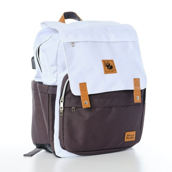 Sleepy Panda UltraLight Durable Eco-Friendly Diaper Backpack with Smart Organization, Insulated Side Pockets, Parent Zone and Laptop Sleeve The Lily Diaper Bag