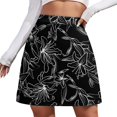 thumbnail image 1 of Lily Floral Skirt Summer Flowers Street Style Casual A-line Skirts Elegant Mini Skirt Fem, 1 of 7