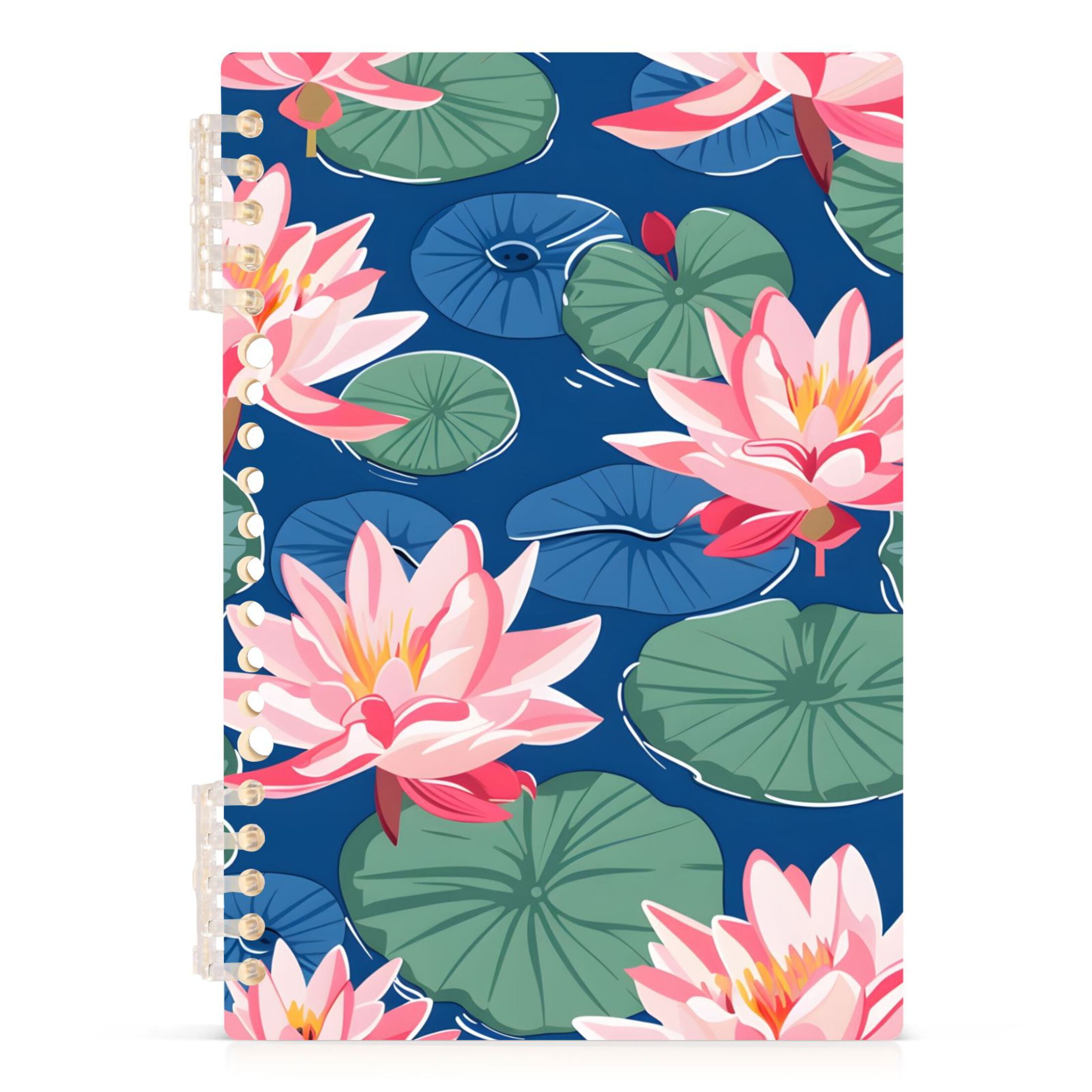 Lily Flower and Lotus Leaf Notebooks 1-subject Journal 60 Sheets A5 ...