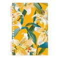 thumbnail image 1 of Lily Flowers Green Leaves Spiral Journal Notebook College Ruled Notebook 8.3" x 5.7" A5 Lined Thick Paper Page, 1 of 6