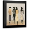 thumbnail image 1 of Lily K 15x18 Black Modern Framed Museum Art Print Titled - Fashionable Ladies II, 1 of 5