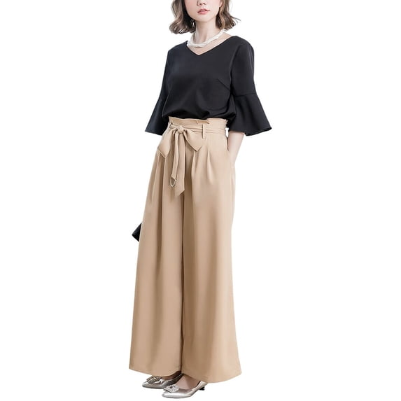 Lily Kim womens 2pc Blouse & Pant Set, 8