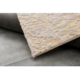 thumbnail image 1 of Lily Luxury Chinchilla Faux Fur Abstract Gilded Rectangular Area Rug, 1 of 3