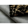 thumbnail image 1 of Lily Luxury Chinchilla Faux Fur Abstract Gilded Rectangular Area Rug, 1 of 7