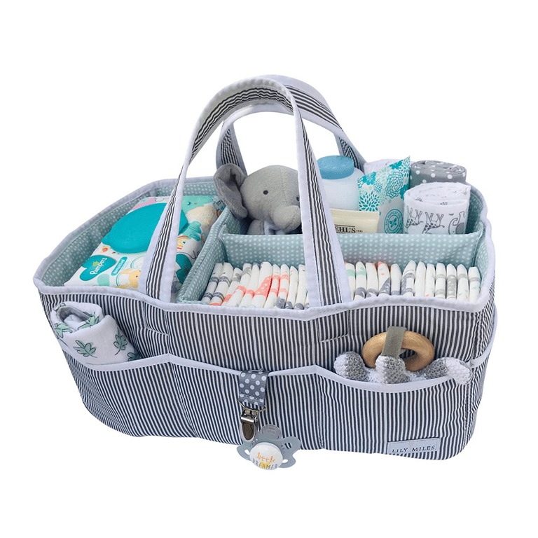 Lily Miles Baby Diaper Caddy Organizer for Changing Table or Car